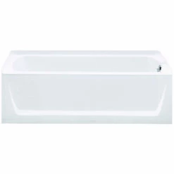 STERLING 71121120-0 Ensemble Bathtub, 55 Gal Capacity, 60 In L, 32 In W, 20 In H, Alcove Installation, Vikrell, White