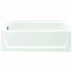STERLING 71121110-0 Ensemble Bathtub, 55 Gal Capacity, 60 In L, 32 In W, 20 In H, Alcove Installation, Solid Vikrell