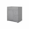 Foremost MXGV3021 Monterrey Series Vanity, Cool Gray, 2-Drawer