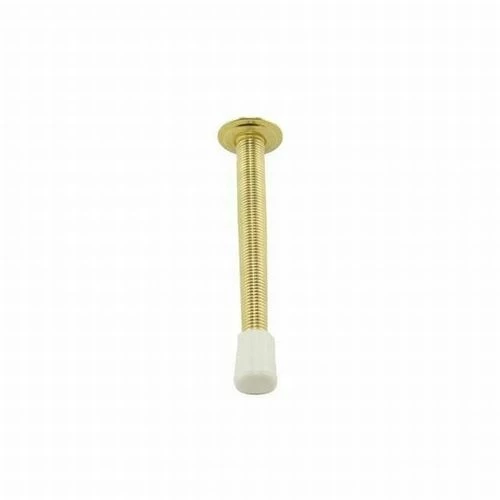 IVES 061F3 061 4" Flexible Door Stop, Clear Coated Bright Brass