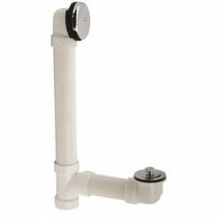 Proplus 207100 Lift And Turn Waste And Overflow PVC With Pipe CP