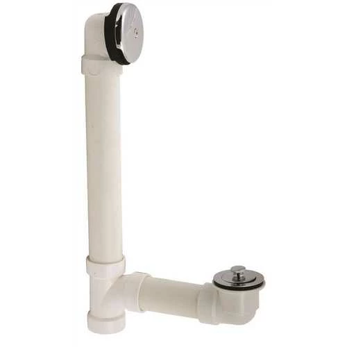 Proplus 207100 Lift And Turn Waste And Overflow PVC With Pipe CP