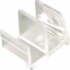 Prime-Line M 6111 Shower Door Bottom Guide, Sliding, Acrylic, Clear, For: 1/2 In Thick Panels