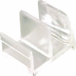 Prime-Line M 6111 Shower Door Bottom Guide, Sliding, Acrylic, Clear, For: 1/2 In Thick Panels