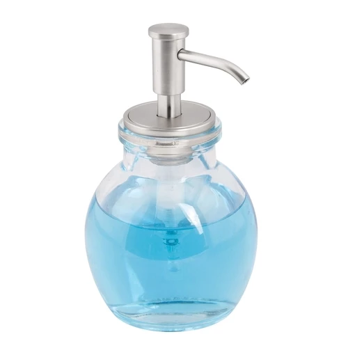 IDesign 24510 Soap Pump Westport Brushed Clear Glass Brushed