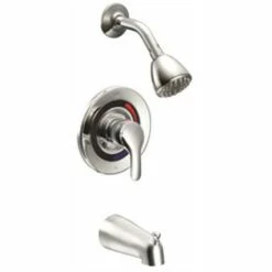 Moen T42311C Baystone Lever Handle Tub/Shower Trim Kit For Use With Cycling Valves In Chrome