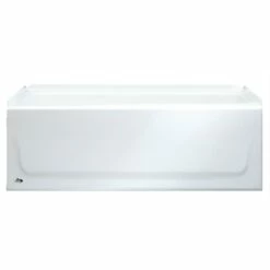 Bootz 011-3303-00/2303 KONA Bathtub, 34 Gal Capacity, 54 In L, 30 In W, 15-1/4 In H, Alcove Installation, Steel, White