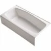Kohler K-716-0 Villager 60 In. Right-Hand Drain Rectangular Alcove Bathtub In White