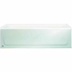 Bootz Industries 011-3673-00 Aloha AFR 60 In. Left Drain Raised Outlet Rectangular Alcove Soaking Bathtub In White