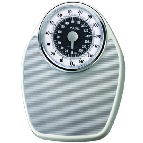 TAYLOR 13514102ES 1351ES Speedometer Scale, 330 Lb Capacity, Analog Display, Steel Housing Material, Silver, 7-1/4 In OAW