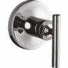 Kohler K-T14490-4-CP Purist 1-Handle Volume Control Valve Trim Kit With Lever Handle In Polished Chrome (Valve Not Included)