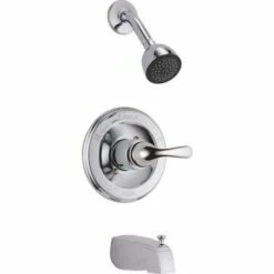 Delta T13420 Classic 1-Handle Tub And Shower Faucet Trim Kit In Chrome (Valve Not Included)