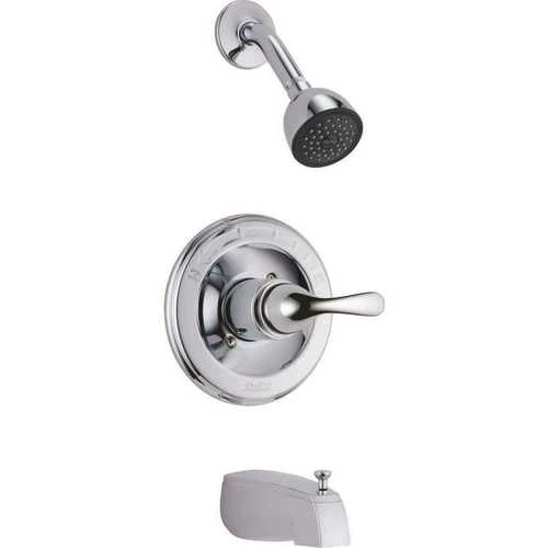 Delta T13420 Classic 1-Handle Tub And Shower Faucet Trim Kit In Chrome (Valve Not Included)