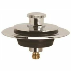 IPS Corporation 60319 2.875 In. Push Pull Chrome Plated Bathtub Stopper Fits Any Tub Strainer Body
