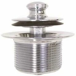 IPS Corporation 63055 Lift-and-Turn Bathtub Drain Stopper 1-3/8 In., 16 TPI In Chrome