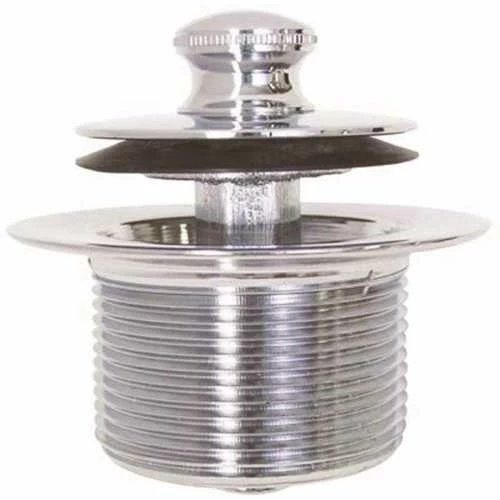 IPS Corporation 63055 Lift-and-Turn Bathtub Drain Stopper 1-3/8 In., 16 TPI In Chrome