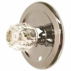 Proplus 133264 1-Handle Wall Mount Trim Kit For Delta In Chrome With Acrylic Handle (Valve Not Included)