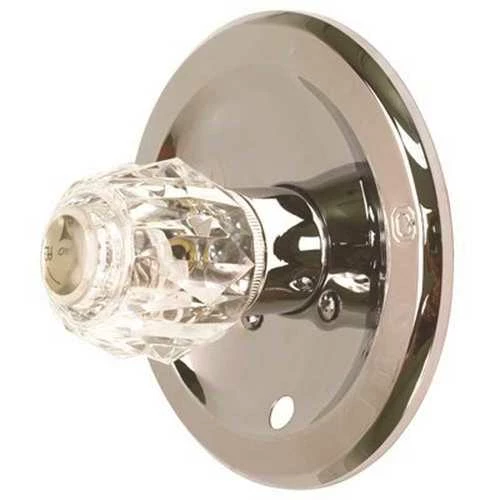 Proplus 133264 1-Handle Wall Mount Trim Kit For Delta In Chrome With Acrylic Handle (Valve Not Included)