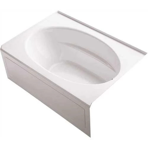 Kohler K-1113-RA-0 Windward 60 In. X 42 In. Acrylic Alcove Bathtub With Integral Apron And Right-Hand Drain In White