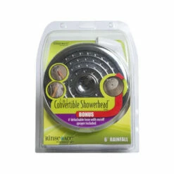 Rinse Ace 4085 Convertible Showerhead 2-in-1 Polished ABS 1 Settings 2.5 Gpm Polished