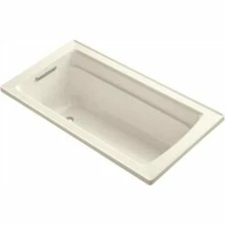 Kohler K-1123-96 Archer 5 Ft. Drop In Reversible Drain Acrylic Soaking Tub In Biscuit