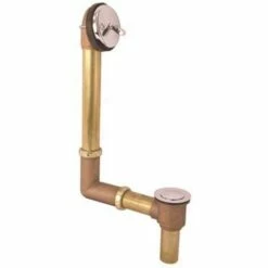 Gerber 0041806 Brass Pop-Up Drain Tub Drain Assembly In Chrome