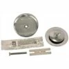 Watco 48400-CP NuFit Lift And Turn Bathtub Stopper With One Hole Overflow And Silicone Kit In Chrome Plated