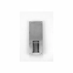 Don Jo 1858-630 4" X 10" Surface Mount Flush Cup Pull Satin Stainless Steel Finish