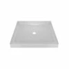 Delta 40054 Classic 400 36 In. X 36 In. Single Threshold Alcove Shower Base In High Gloss White