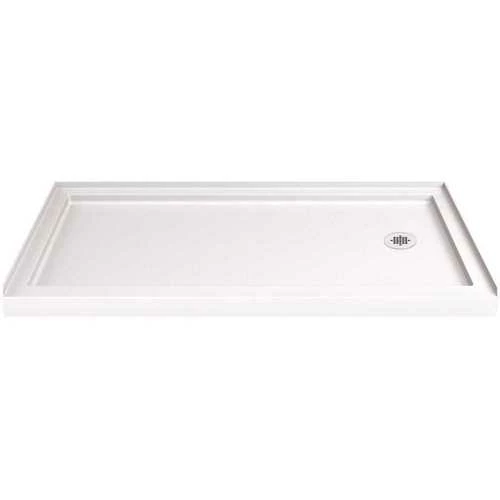 DreamLine DLT-1134602 SlimLine 34 In. D X 60 In. W Single Threshold Shower Base In White