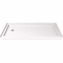 DreamLine DLT-1136601 SlimLine 36 In. D X 60 In. W Single Threshold Shower Base In White With Left Hand Drain