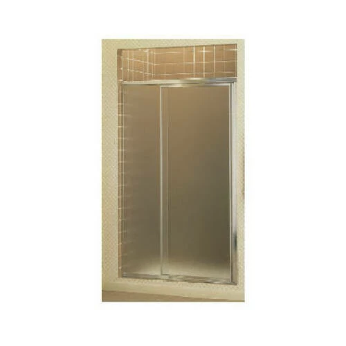 STERLING 1500D-31S Shower Door, Tempered Glass, Textured Glass, Framed Frame, Aluminum Frame