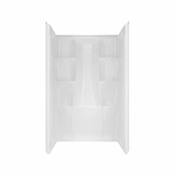 Delta 40084 Classic 400 34 In. X 48 In. X 74 In. Direct-to-Stud Alcove Surround In White