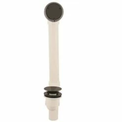 Westbrass D493244CHM-12 Sch. 40 PVC Tub Waste With Tip-Toe Drain And Closing Overflow, Oil Rubbed Bronze