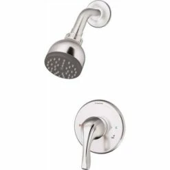 Symmons 9601-PLR-TRM Origins 1-Handle Wall-Mounted Shower Faucet Trim Kit In Polished Chrome (Valve Not Included)