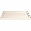 DreamLine DLT-1132602-22 SlimLine 32 In. D X 60 In. W Single Threshold Shower Base In Biscuit With Right Hand Drain