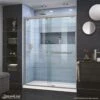 DreamLine SHDR-1660760-04 Encore 56 To 60 In. X 76 In. Semi-Frameless Sliding Shower Door In Brushed Nickel
