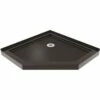 DreamLine DLT-2038380-88 SlimLine 38 In. X 38 In. Neo-Angle Shower Tray In Black