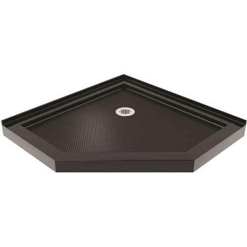 DreamLine DLT-2038380-88 SlimLine 38 In. X 38 In. Neo-Angle Shower Tray In Black