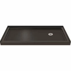 DreamLine DLT-1134602-88 SlimLine 34 In. D X 60 In. W Single Threshold Shower Base In Black Color With Right Hand Drain
