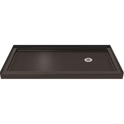 DreamLine DLT-1134602-88 SlimLine 34 In. D X 60 In. W Single Threshold Shower Base In Black Color With Right Hand Drain
