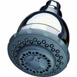 Culligan WSH-C125 Filtered Shower Head, 2 Gpm, 1/2 In Connection, IPS, Plastic, Chrome, 12-1/4 In L, 8-1/2 In W