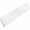 Foremost WS22R Right Handed Side Splash, 22 In OAL, 3-1/2 In OAW, 3/4 In OAH, Marble, Solid White