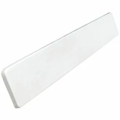 Foremost WS22R Right Handed Side Splash, 22 In OAL, 3-1/2 In OAW, 3/4 In OAH, Marble, Solid White