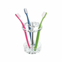 IDesign 55920 Toothbrush Holder Eva Clear Acrylic Clear