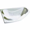 MAAX 102724-091-001 Cocoon 6054 Series Bathtub, 38 To 76 Gal Capacity, 59-3/4 In L, 53-7/8 In W, 21 In H, Acrylic, White
