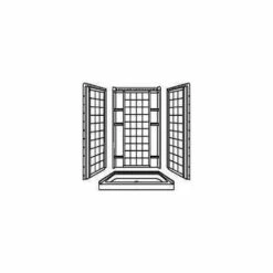 STERLING 72122100-0 Ensemble Shower Back Wall, 72-1/2 In L, 48 In W, Vikrell, High-Gloss, Alcove Installation, White