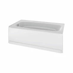 Delta 40034L Classic 400 Series Shower Bathtub, 70 Gal Capacity, 60 In L, 32-1/2 In W, 18 In H, Procrylic Acrylic, White