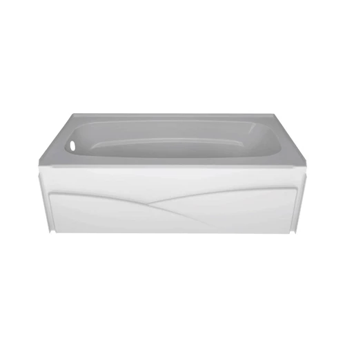 Delta Faucet B10311-6032L-WH Laurel Skirted Bathtub, Bright White Gloss, Acrylic, 59.87 X 32 X 18-In.