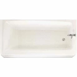 Swan BT-3060R-010 60 In. Fiberglass Right Drain Rectangular Alcove Bathtub In White